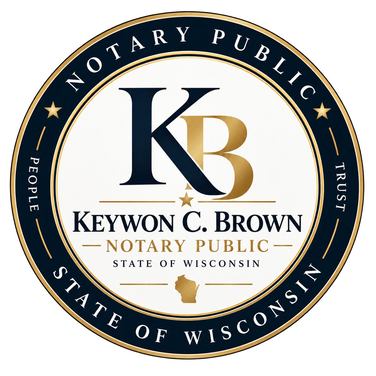 Keywon C. Brown Notary Public seal